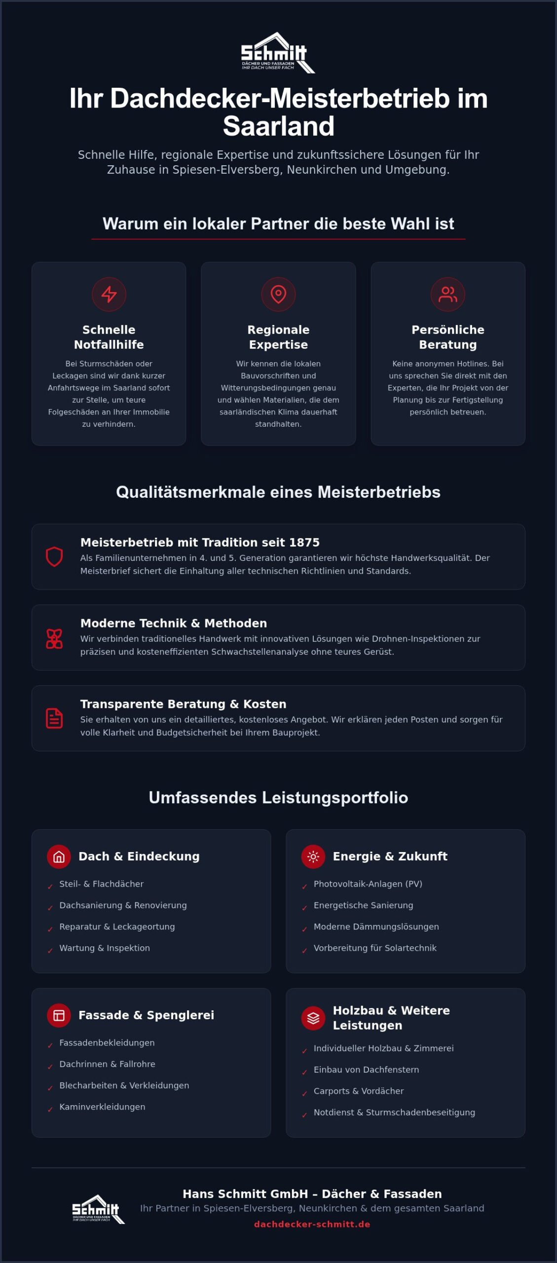 Dachdecker in meiner Nähe: So finden Sie den richtigen Fachbetrieb im Saarland
