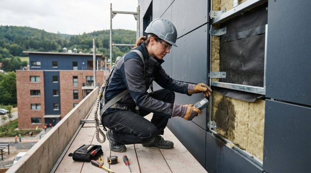 Hinterlüftete Fassade sanieren: Schäden erkennen und richtig entscheiden
